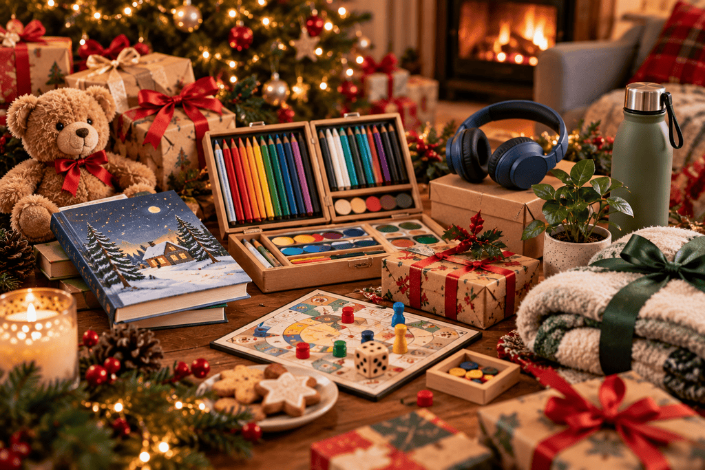 Christmas gift ideas including books, creative activities, games and lifestyle gifts