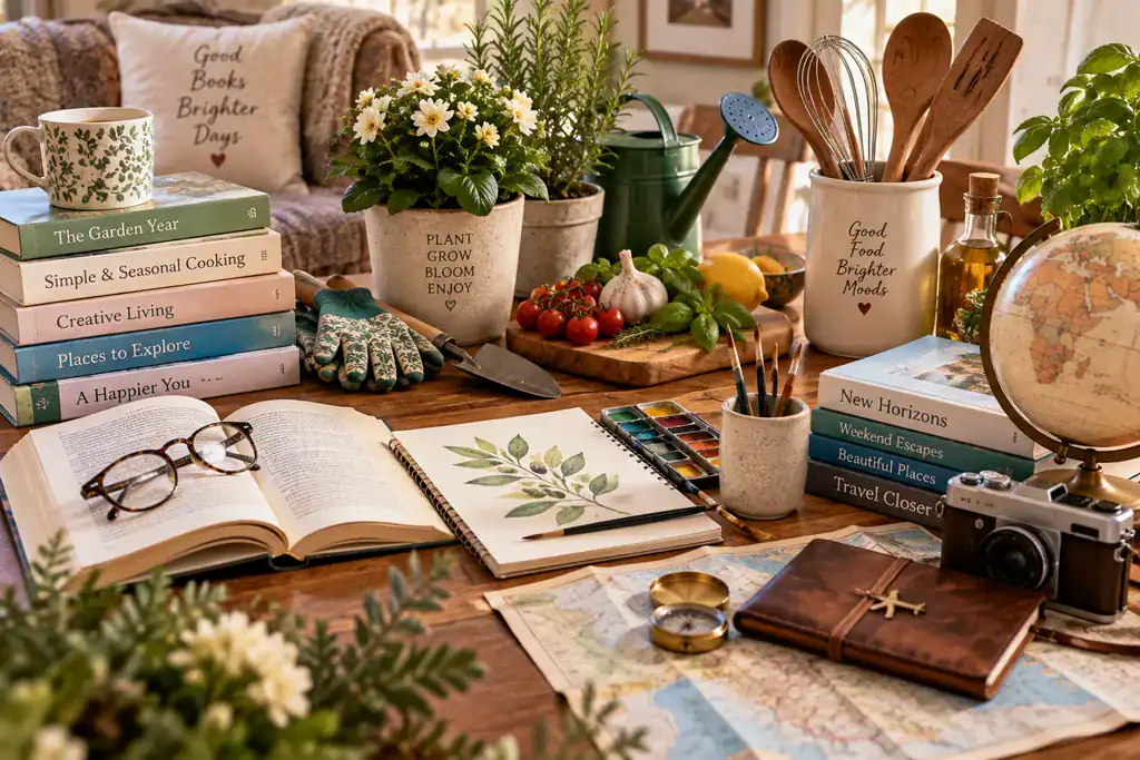 Christmas gift ideas for Mum based on reading, gardening, cooking, creativity and travel
