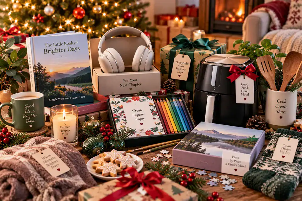 Christmas gift ideas for women including books, creative, technology and lifestyle gifts
