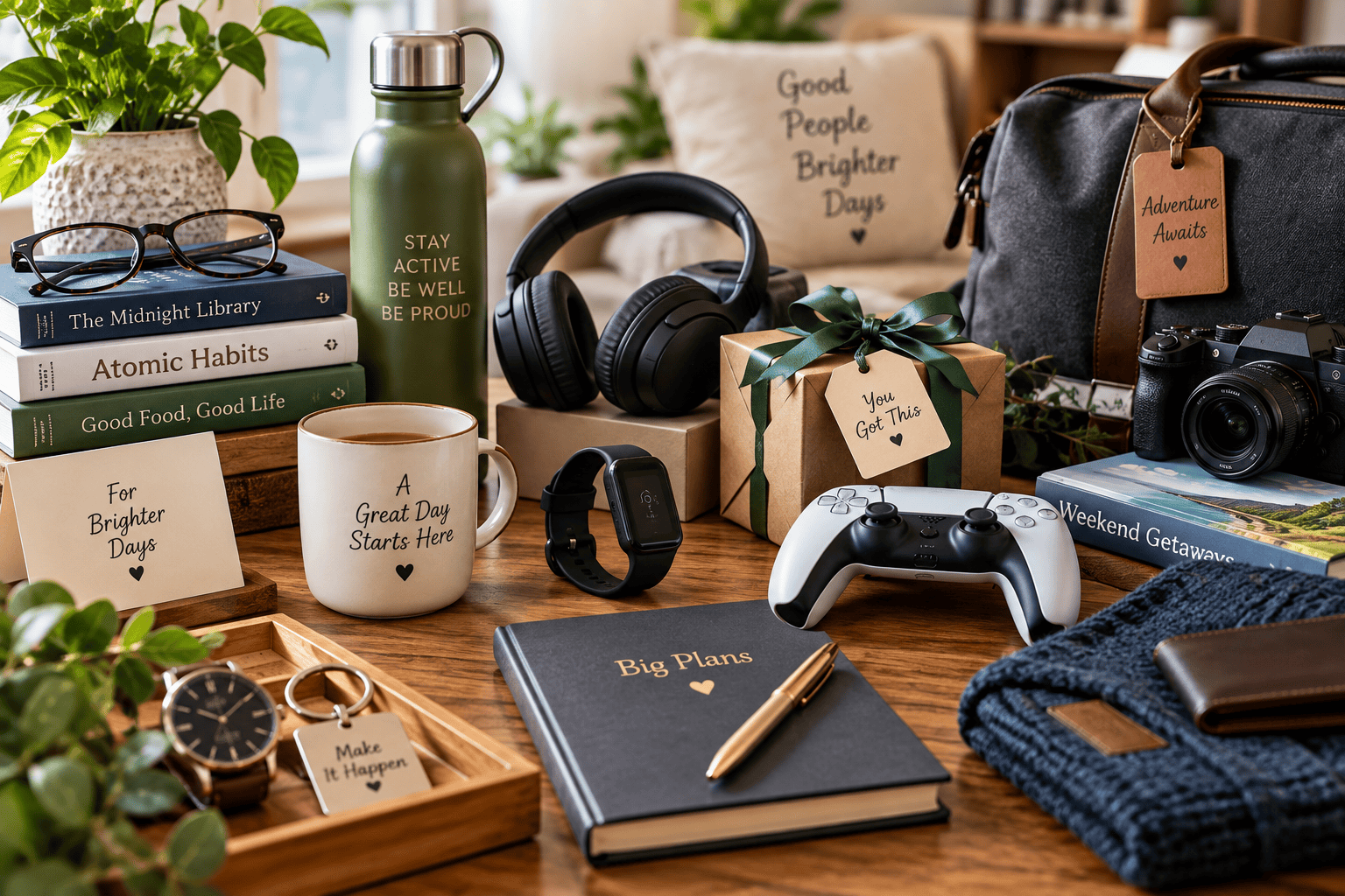 Gift ideas for readers, travellers, gamers, fitness fans and photography enthusiasts